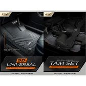 Promats İcon 5D Bej Üniversal Havuzlu Paspas 5 Parça thumbnail 3