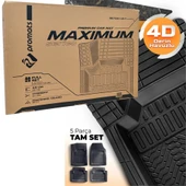 Promats Maximum 4D Siyah Üniversal Havuzlu Paspas 5 Parça thumbnail 5