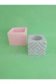 Kare Şekilli Saksı Silikon Kalıp thumbnail 2