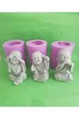 Üçlü Buda (15 Cm) Silikon Kalıp thumbnail 2