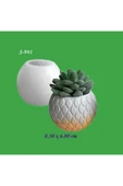Desenli Saksı Silikon Kalıp No3 (S941) thumbnail 1
