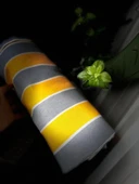 NİVEMESHOME BRANDA SARI - GRİ BALKON PERDESİ thumbnail 2