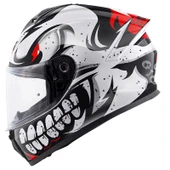 GIVI 50.X BONES BEYAZ-KIRMIZI KASK thumbnail 1
