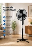 16" Teleskopik Ayaklı Vantilatör , 3 Kademe thumbnail 8