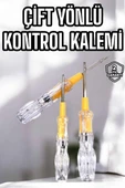 Çift Taraflı Elektrik Kontrol Kalemi Şeffaf Tornavida thumbnail 1
