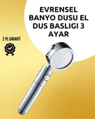 Masaj ve Yağmur Modlu Çok İşlevli Paslanmaz Çelik Duş Başlığı thumbnail 1
