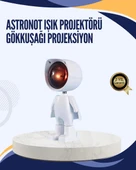 Gün Batımı Efekti Sunan Astronot LED Masa Lambası thumbnail 1