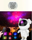 Bluetooth ve Dahili Ses Özellikli Astronot Projeksiyon Lambası thumbnail 2