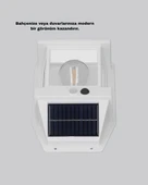Solar Sensörlü Dış Mekan Lamba 3 Işık Modlu ve IP65 Dayanıklı thumbnail 3