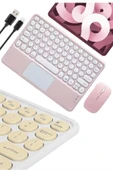 Bluetooth Touchpad Klavye 10.9 inch Kablosuz Wifi Q Klavye Slim thumbnail 4