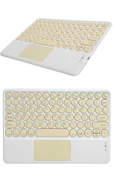 Bluetooth Touchpad Klavye Ultra İnce Taşınabilir Q Klavye thumbnail 5