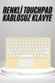 Touchpad Uyumlu Bluetooth Klavye Slim Kablosuz Wifi Q Klavye thumbnail 1