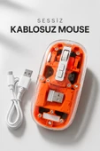 Kablosuz Mouse Fare 5.0 Bluetooth Bağlantılı USB Girişli thumbnail 1