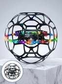 LED Işıklı Futbol Topu Mini Drone Akıllı Sensörlü El Kontrollü thumbnail 5