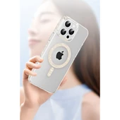 İphone 16 Pro Max Move Taşlı Magsafe Kapak - Mavi thumbnail 4