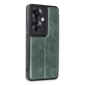 Reno 11F Flip Cover - Koyu Yeşil thumbnail 2