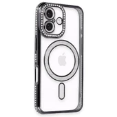 İphone 16 Joke Simli Magneticsafe - Siyah thumbnail 2