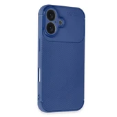 İphone 16 Auto Focus Karbon Kapak - Lacivert thumbnail 2
