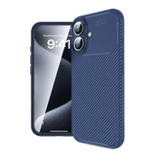 İphone 16 Auto Focus Karbon Kapak - Lacivert thumbnail 1