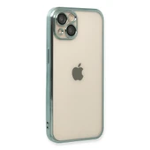 İphone 13 Lensli Silikon - Yeşil thumbnail 3