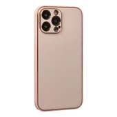 İphone 13 Coco Deri Silikon Kapak - Pudra thumbnail 3