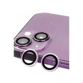 İphone 14 Raze Metal Kamera Lens - Mor thumbnail 1