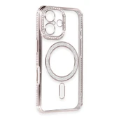 İphone 16 Joke Simli Magneticsafe - Pembe thumbnail 3