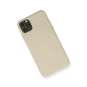 İphone 11 Nano İçi Kadife Silikon - Bej thumbnail 2