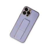 İphone 13 Coco Deri Standlı Kapak - Lila thumbnail 2