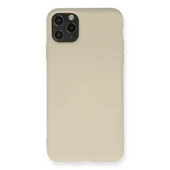 İphone 11 Nano İçi Kadife Silikon - Bej thumbnail 1