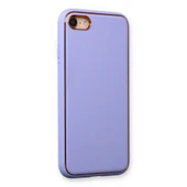 İphone 7 Coco Deri Silikon Kapak - Lila thumbnail 2