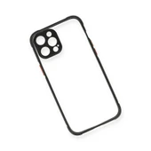 İphone 12 Miami Şeffaf Silikon - Siyah thumbnail 3