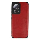 Mi 13 Lite Loop Deri Silikon - Kırmızı thumbnail 1