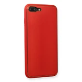 İphone 7 Coco Deri Silikon Kapak - Kırmızı thumbnail 2