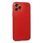 İphone 11 Coco Deri Silikon Kapak - Kırmızı thumbnail 2