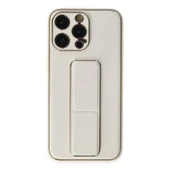 İphone 13 Coco Deri Standlı Kapak - Beyaz thumbnail 1