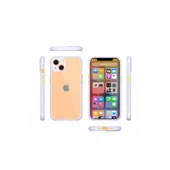 İphone 13 Miami Şeffaf Silikon - Lila thumbnail 2