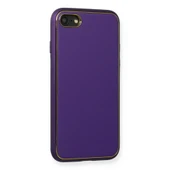 İphone 7 Coco Deri Silikon Kapak - Mor thumbnail 2