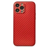 İphone 13 Coco Karbon Silikon - Kırmızı thumbnail 1