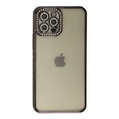 İphone 12 Joke Taşlı Silikon - Siyah thumbnail 2