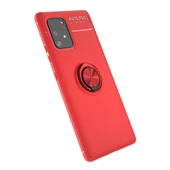 A91 / S10 Lite Range Yüzüklü Silikon - Kırmızı thumbnail 1