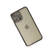 İphone 12 Joke Taşlı Silikon - Siyah thumbnail 3