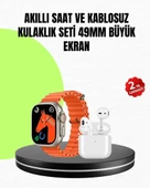 Watch 9 Akıllı Saat Seti 2 Kordonlu Hediyeli thumbnail 1