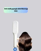 Kendini Temizleyen Ergonomik Saç Tarağı – Abs Gövde, Silikon thumbnail 5