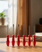 Düz Yıldız Başlıklı 7Li Tornavida Seti Ergonomik Tutma thumbnail 1