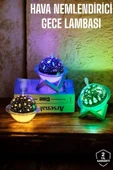 Hava Nemlendirici Masa Gece Lambası Usb Projeksiyon Aromaterapi thumbnail 1