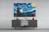 Van Gogh Yıldızlı Gece Cam Tablo thumbnail 8