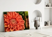 Turuncu Gerbera Cam Tablo thumbnail 3