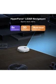 Roborock S8 Pro Plus Akıllı Beyaz Robot Süpürge 10.00 HyperForce Emiş Gücü thumbnail 2