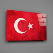 Türk Bayrağı Cam Tablo thumbnail 2